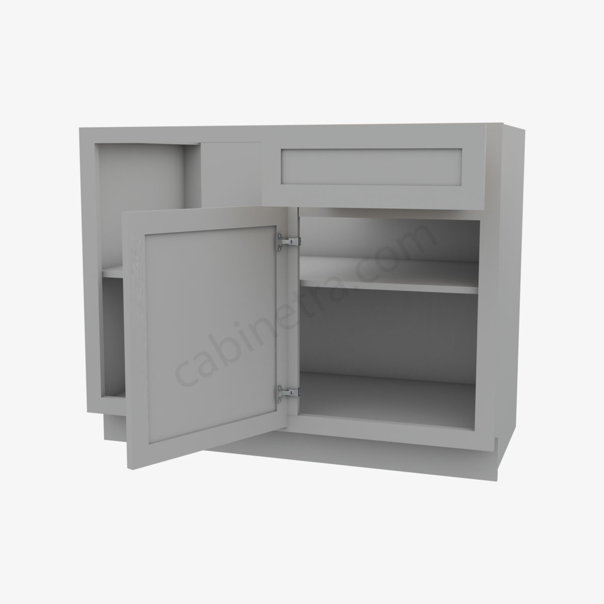 AB BBLC45 48 42W 5 Forevermark Lait Gray Shaker Cabinetra scaled