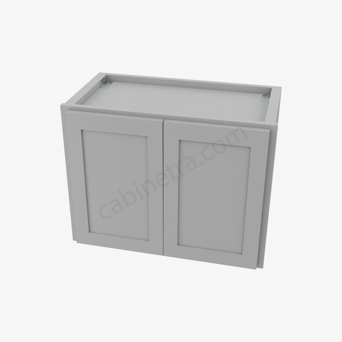 AB W2418B 3 Forevermark Lait Gray Shaker Cabinetra scaled