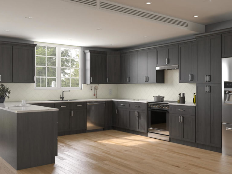 Greystone Shaker Kitchen Cabinet Collection | Cabinetra.com