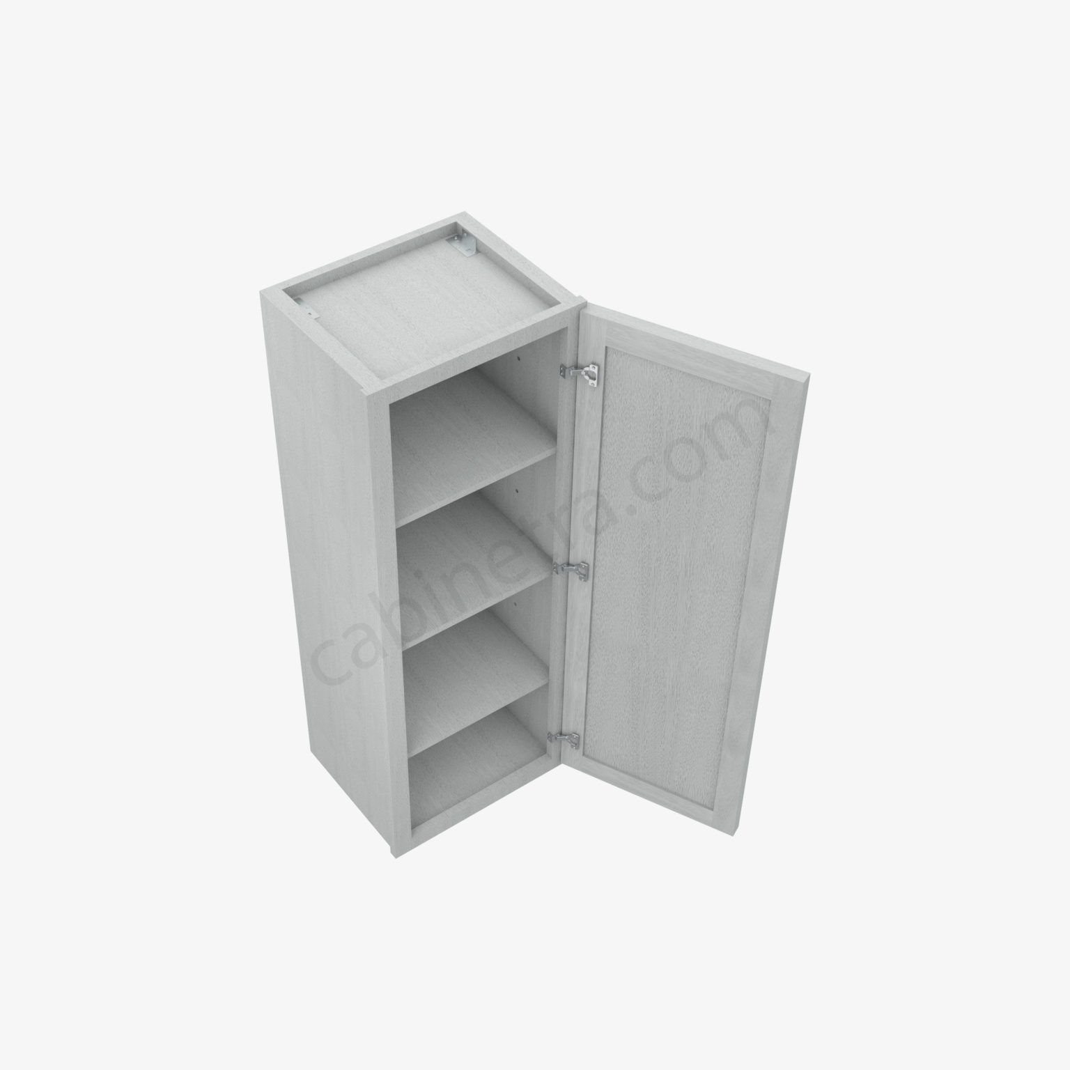 AN-W1542 Single Door Wall Cabinet | Forevermark Nova Light Grey Shaker | Cabinetra.com