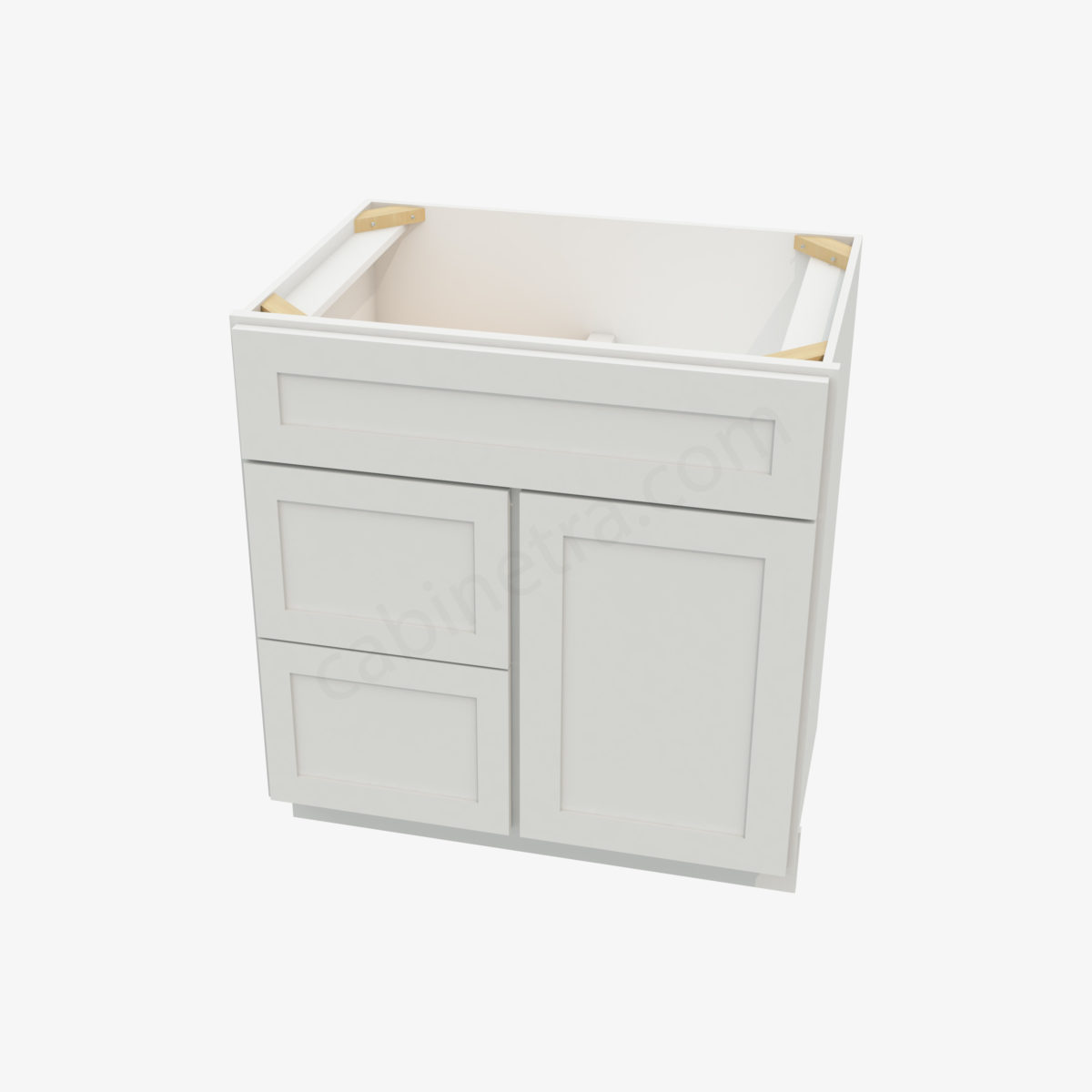 AW S3021DL 34 3 Forevermark Ice White Shaker Cabinetra scaled