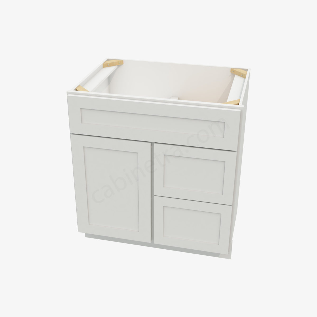AW S3021DR 34 3 Forevermark Ice White Shaker Cabinetra scaled
