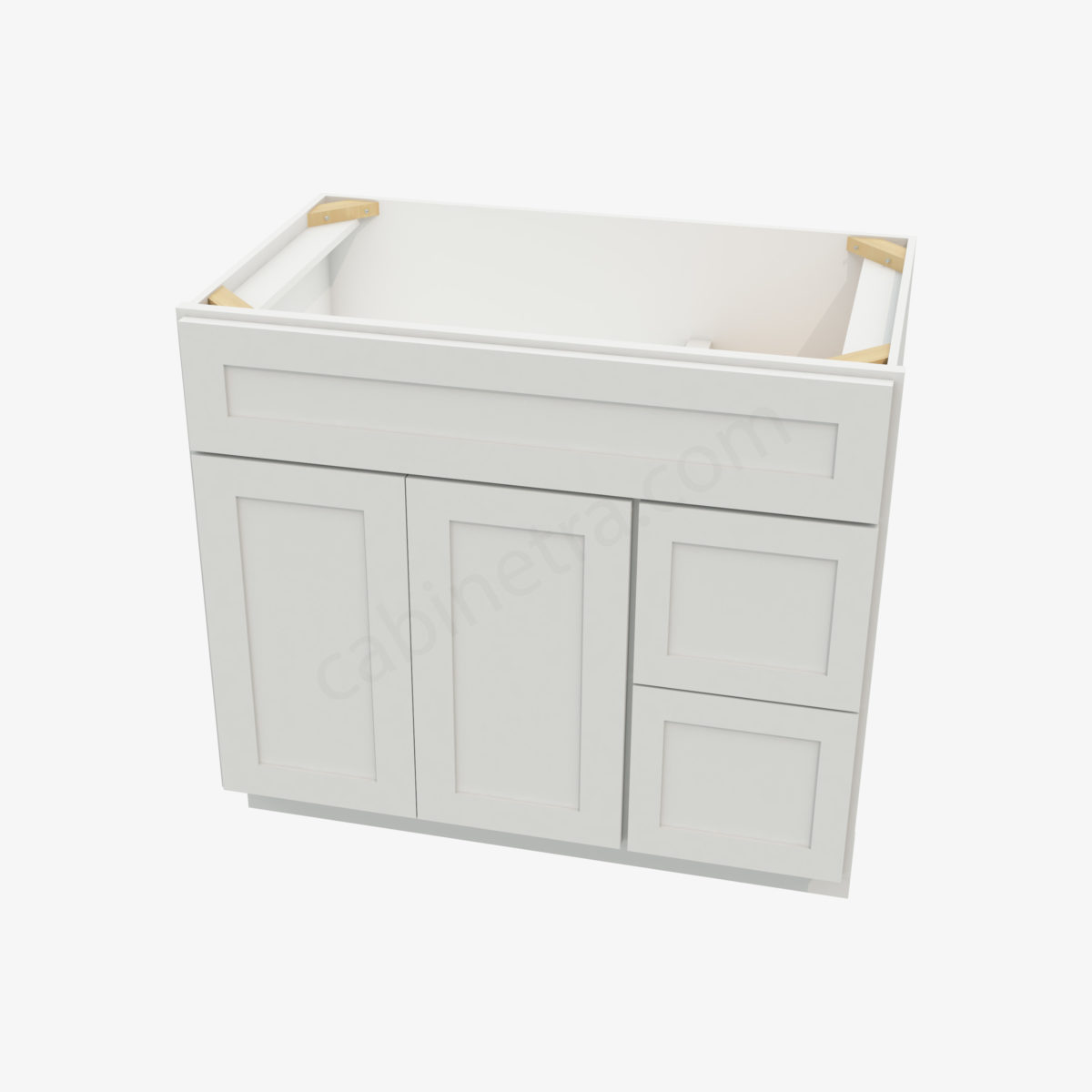 AW S3621BDR 34 3 Forevermark Ice White Shaker Cabinetra scaled