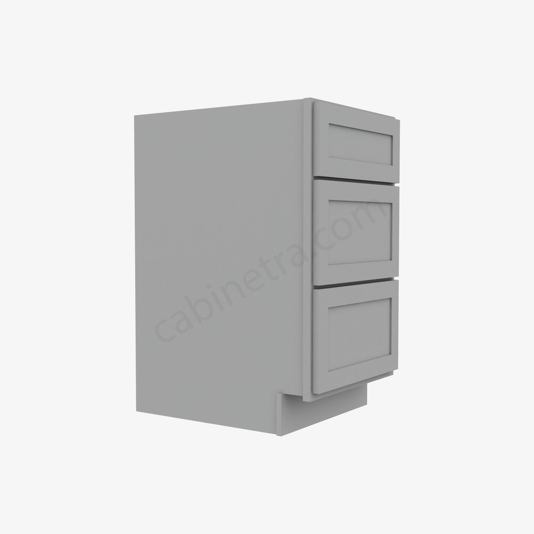 AB-DB18(3) 3 Drawer Pack Base Cabinet | Forevermark Lait Gray Shaker | Cabinetra.com