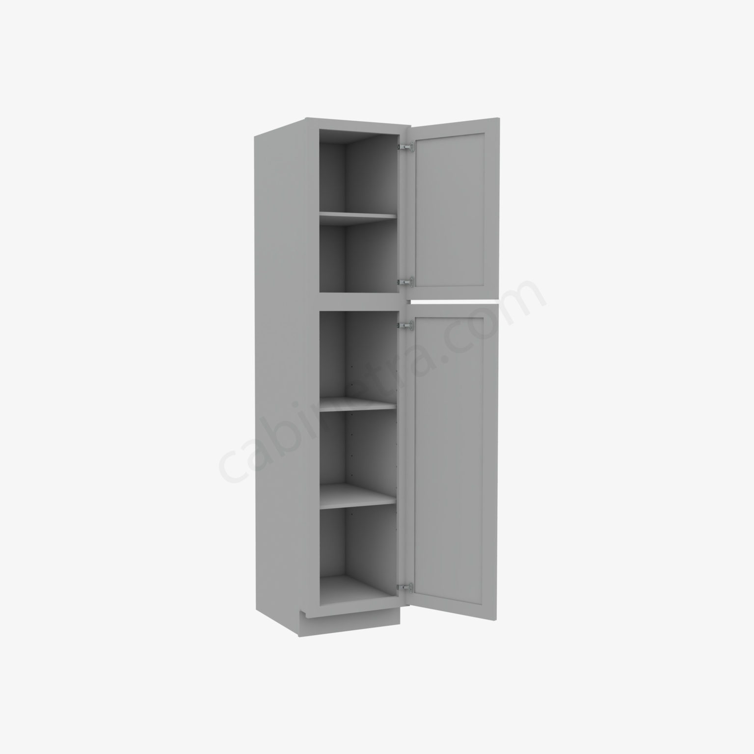 AB-WP1884 Tall Wall Pantry Cabinet | Forevermark Lait Gray Shaker